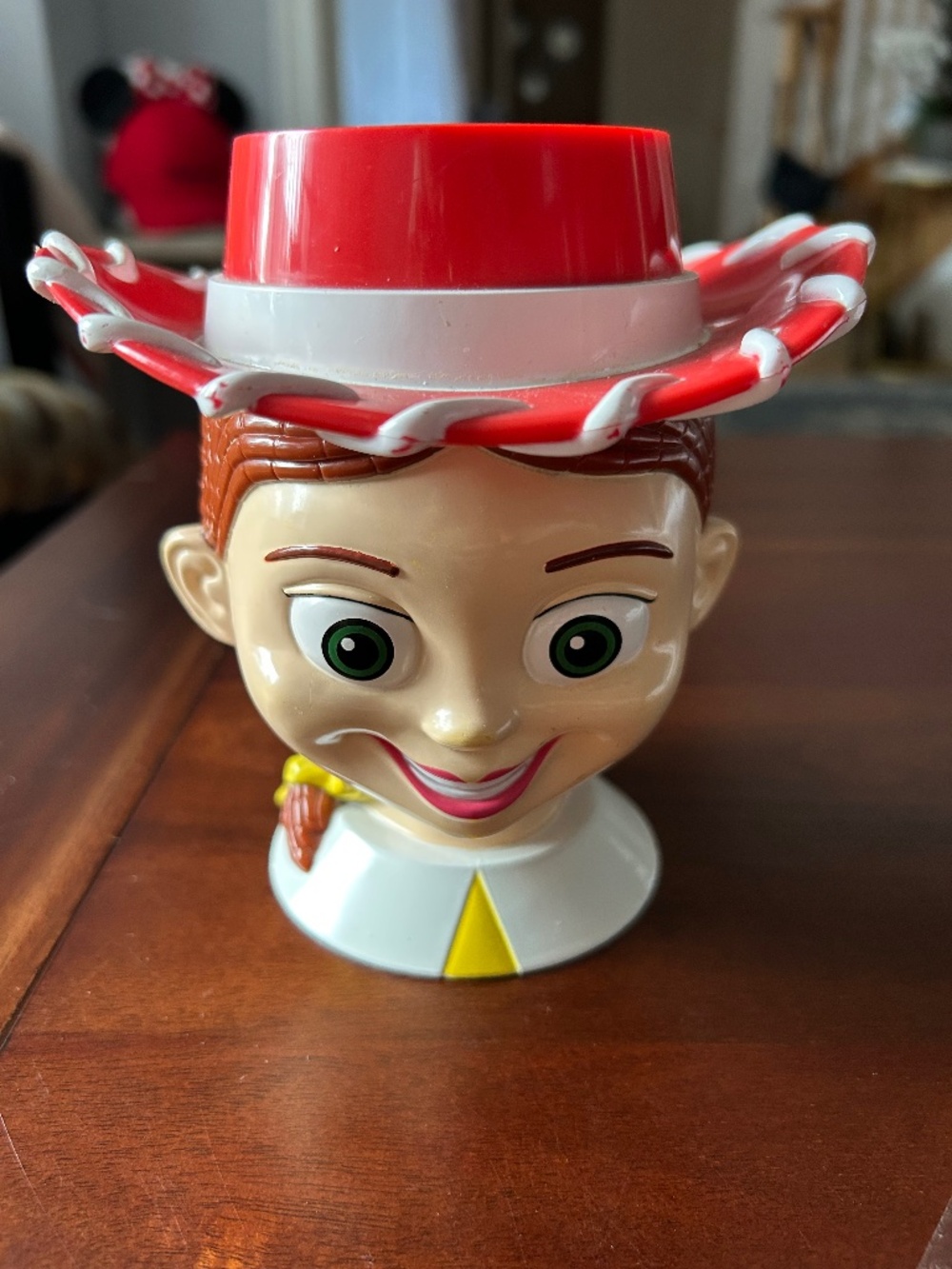 Vintage Disney Toy Story Jessie 3D Character Mug with Flip Top Hat Lid